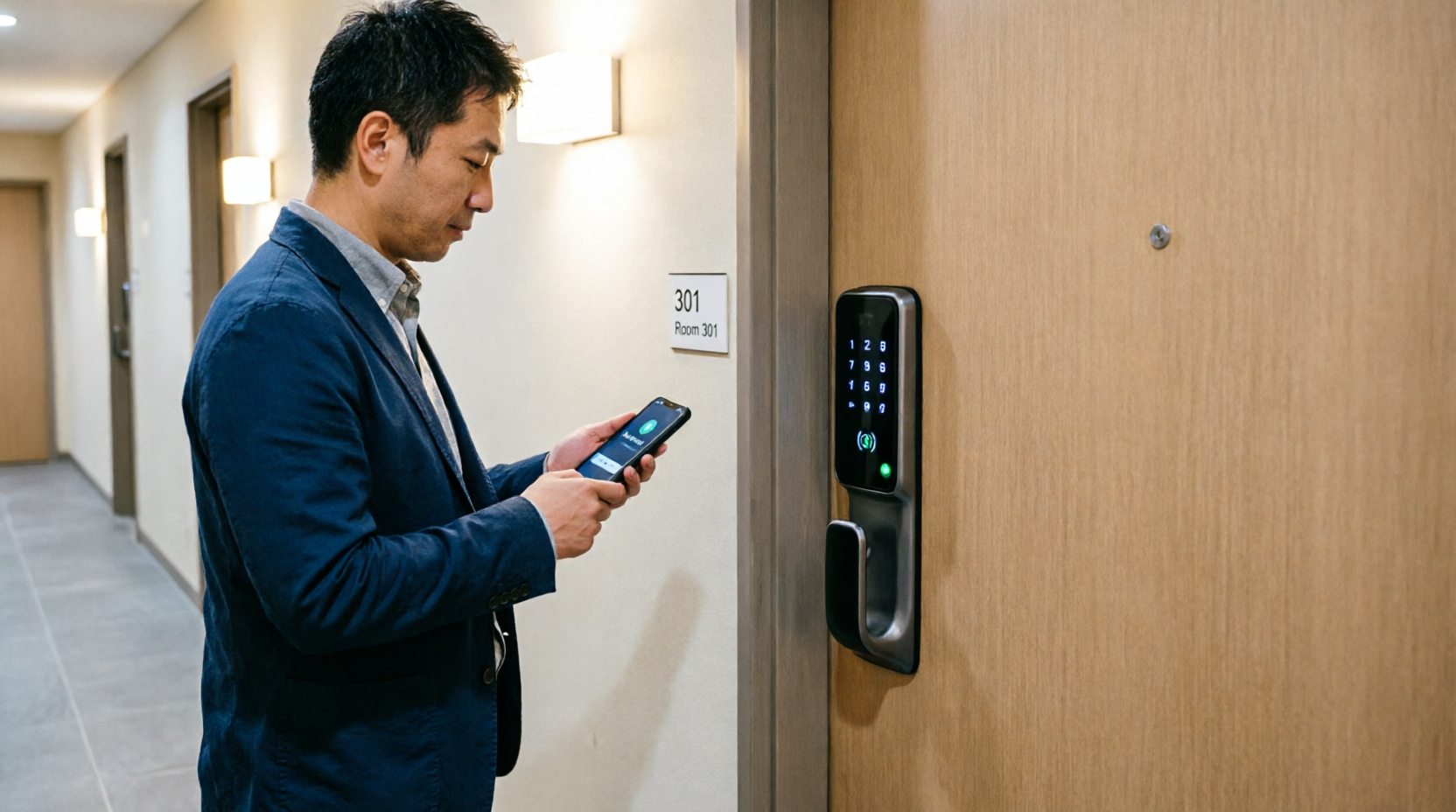宿泊施設向けスマートロック